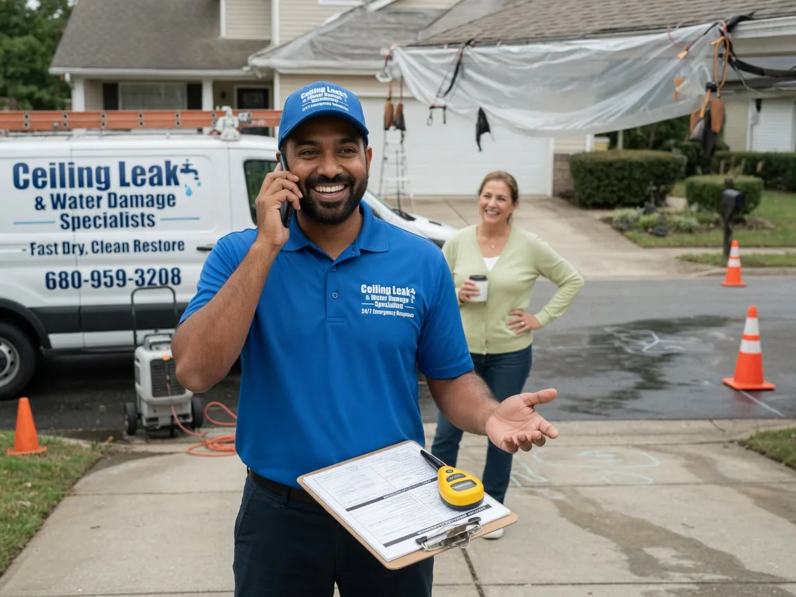 Ceiling Leak Cleanup Burkett, TX FAQs